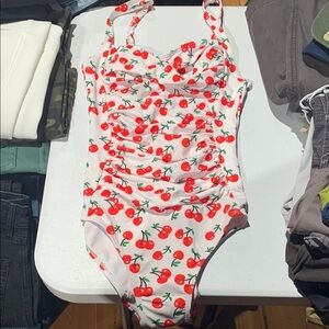 Cherry Print Swimsuit
